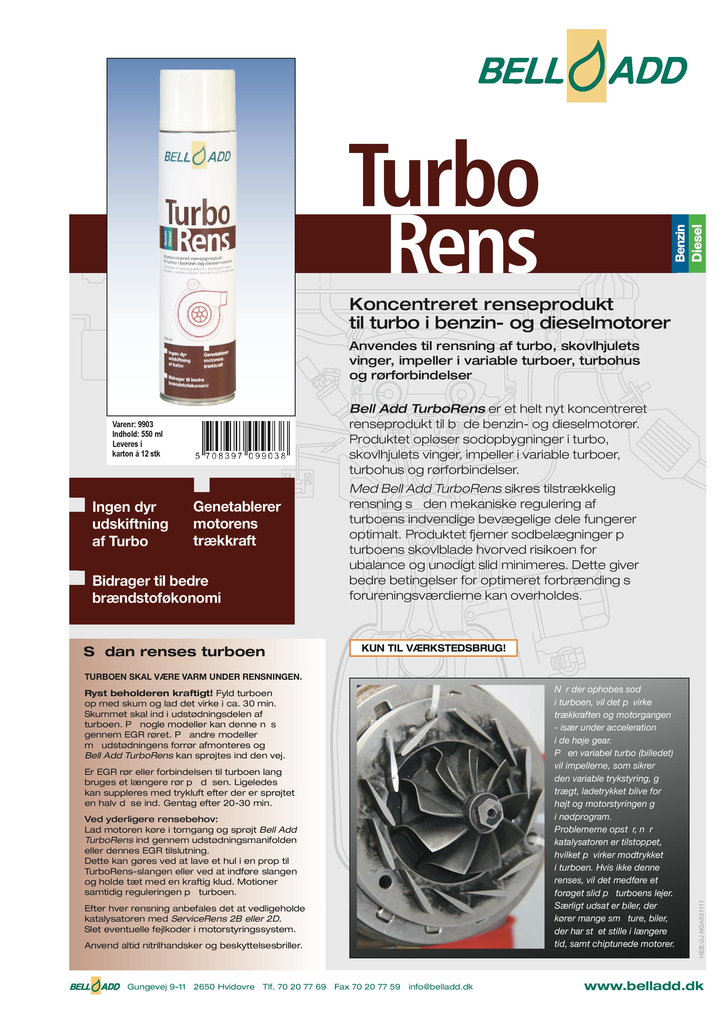 Manual bell add Turbo rens